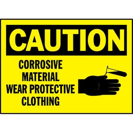 Equipment Label, 3 1/2 in H, 5 in W, Polyester, Horizontal Rectangle, English, 86176, PK5 MPN:86176