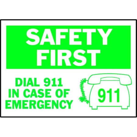 Safety Label, Information, 3-1/2 In. H, PK5, 86192 MPN:86192