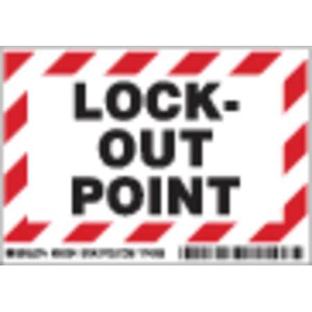 Lockout Label, 3-1/2 In. H, 5 In. W, PK5 MPN:86204