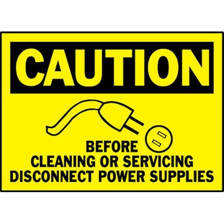 Equipment Label, Black/Yellow, PK5, 86205 MPN:86205