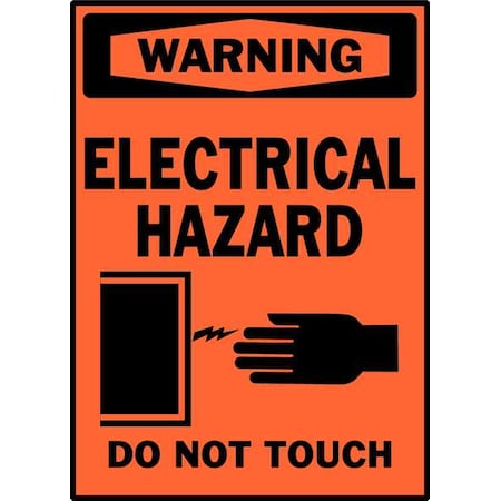 Equipment Label, Black/Orange, PK5, 86236 MPN:86236