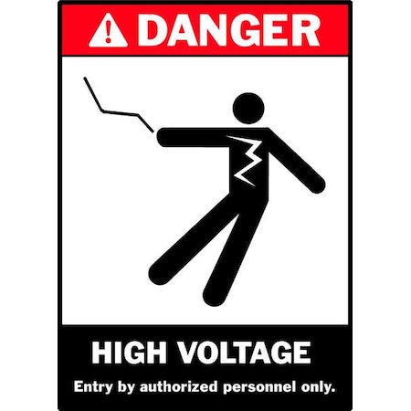 Danger Label, Instruction, 5 In. W, PK5, 86238 MPN:86238