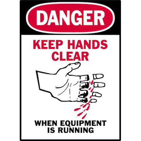 Danger Label, Instruction, 3-1/2 In. H, PK5, 86263 MPN:86263