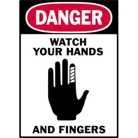 Danger Label, Instruction, 5 In. W, PK5, 86264 MPN:86264