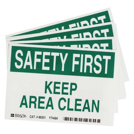 Safety Label, Instruction, 3-1/2 In. H, PK5, 86301 MPN:86301