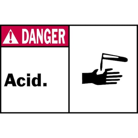 Danger Label, Instruction, 3-1/2 In. H, PK5 MPN:86787