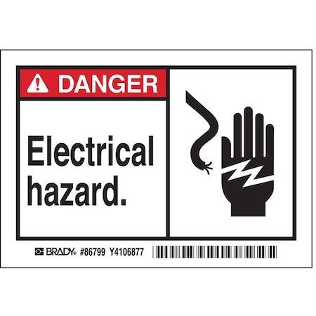 Machine/Equipment Label, English, PK5, 86799 MPN:86799
