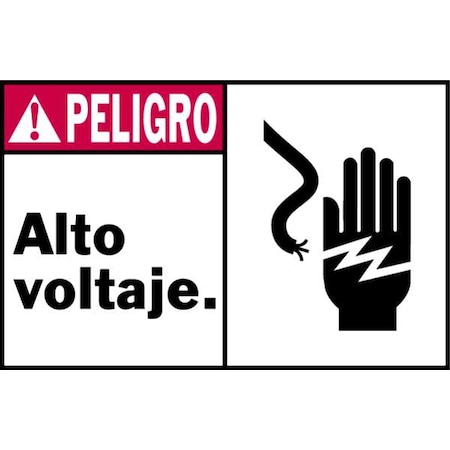 Danger Label, 3-1/2 In. H, 5 In. W, PK5, 86807 MPN:86807