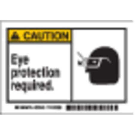 Equipment Label, 3 1/2 in Height, 5 in Width, Polyester, Horizontal Rectangle, English MPN:86846