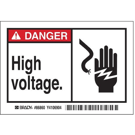 High Perform Vinyl Lbl, 3.5x5in, Vinyl, PK5 MPN:86860