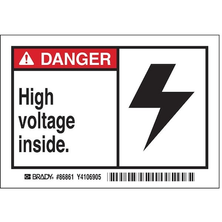High Perform Vinyl Lbl, 3.5x5in, Vinyl, PK5 MPN:86861