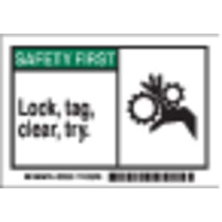 Label, 3 1/2 inx5 in, Polyester, PK5 MPN:86880