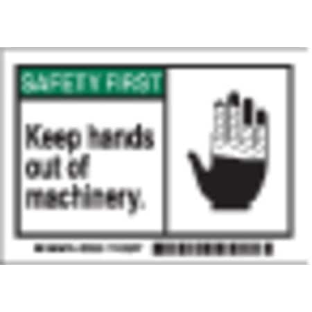 Equipment Label, 5 In. W, English, PK5 MPN:86890