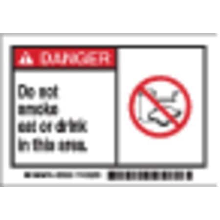 Danger Label, Instruction, 3-1/2 In. H, PK5, 86899 MPN:86899
