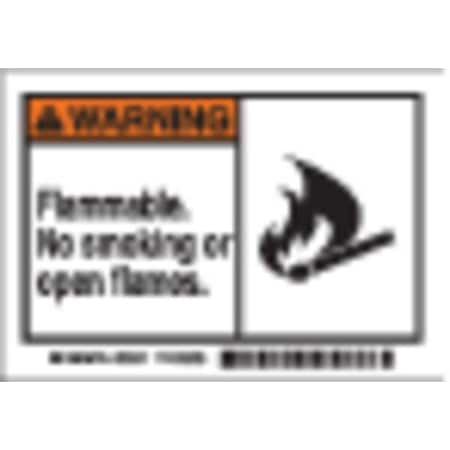 Equipment Label, 3 1/2 in Height, 5 in Width, Polyester, Horizontal Rectangle, English MPN:86901