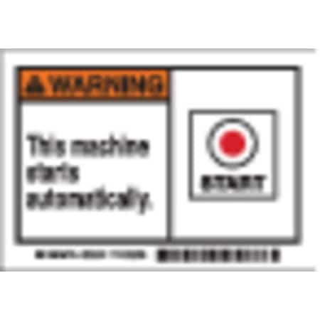 Machine/Equipment Label, PK5, 86902 MPN:86902