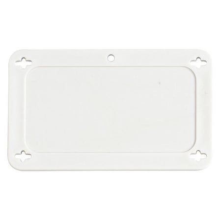 Blank Tag, Plastic, 2 3/16 in H x 3 11/16 in W, White, Rectangle MPN:87696