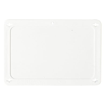 Blank Tag, Plastic, 3 3/16 in H x 4 11/16 in W, White, Rectangle MPN:87697
