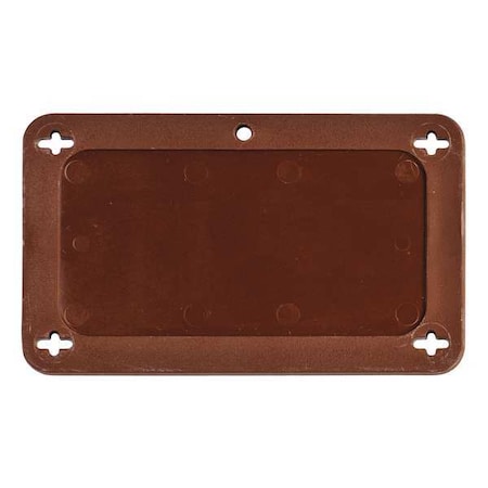 Blank Tag, Plastic, 2 3/16 in H x 3 11/16 in W, Brown, Rectangle MPN:87710