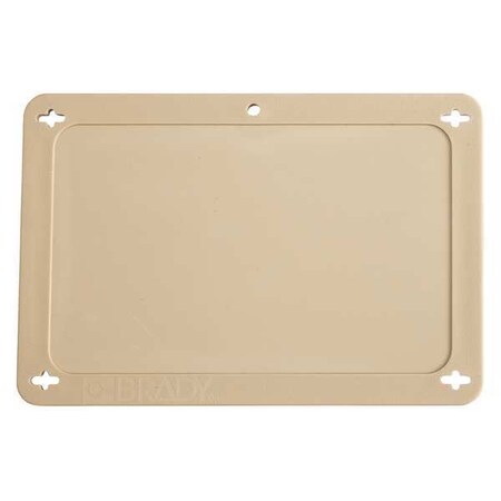 Blank Tag, Plastic, 3 3/16 in H x 4 11/16 in W, Tan, Rectangle MPN:87713