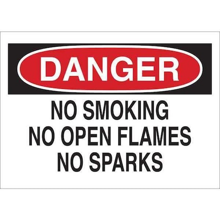 Safety Label, 3 1/2 in H, 5 in W, Polyester, Horizontal Rectangle, English, 87796 MPN:87796