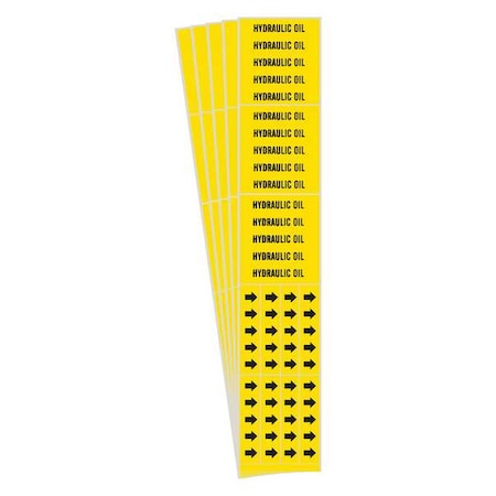 Pipe Marker, Black, Hydraulic Oil, PK5, 8790-3C-PK MPN:8790-3C-PK