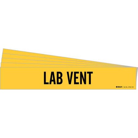Pipe Marker, Adhesive, Black, Lab Vent, PK5, 8792-1HV-PK MPN:8792-1HV-PK