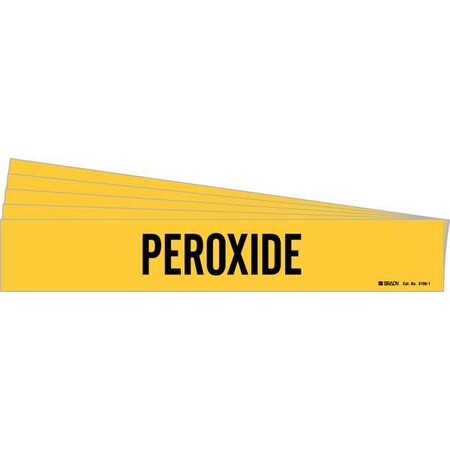 Pipe Marker, Adhesive, Black, Peroxide, PK5, 8796-1-PK MPN:8796-1-PK