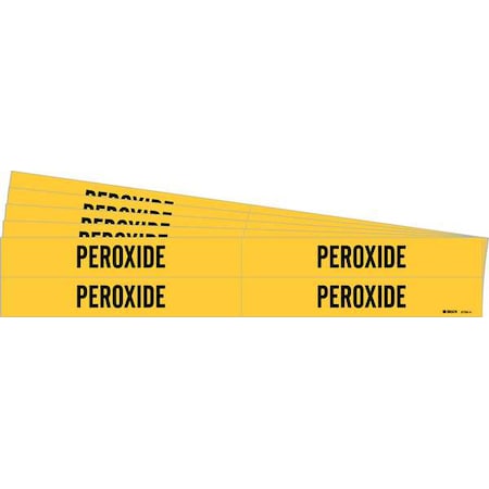 Pipe Marker, Adhesive, Black, Peroxide, PK5, 8796-4-PK MPN:8796-4-PK
