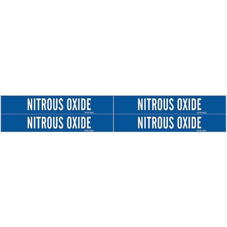 Pipe Marker, Nitrous Oxide, 3/4to2-3/8 In MPN:90333