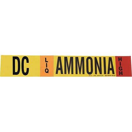 Ammonia Pipe Marker, DC, 8In and Above MPN:90442