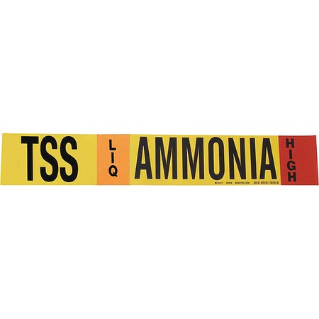 Ammonia Pipe Marker, TSS, 8In and Above MPN:90459