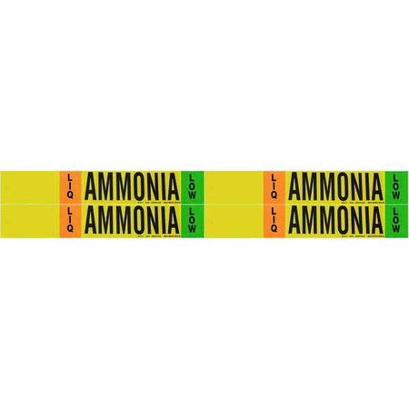 Ammonia Pipe Mrker, IIAR, 1 to 2-1/2In, PK4, 90464 MPN:90464