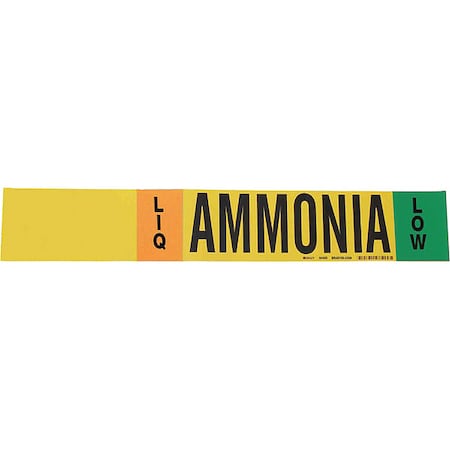 Ammonia Pipe Marker, IIAR, 8In and Above, 90465 MPN:90465