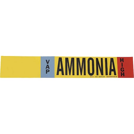 Ammonia Pipe Marker, IIAR, 8In and Above, 90468 MPN:90468