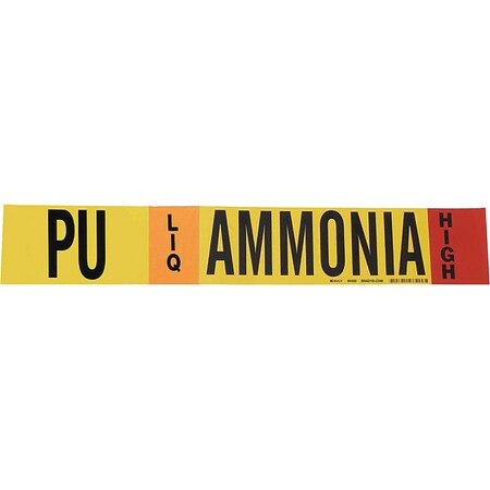 Ammonia Pipe Marker, PU, 8In and Above MPN:90483
