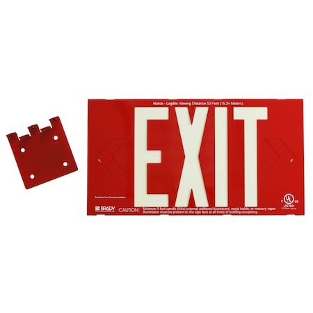 DOUBLE SIDED SIGN W/BRACKET RED MPN:90840B