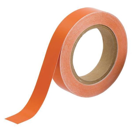 Pipe Marking Tape, Orng, 1in W, 90ft Roll L MPN:91428