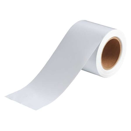 Pipe Marking Tape, Whte, 4in W, 90ft Roll L MPN:91433