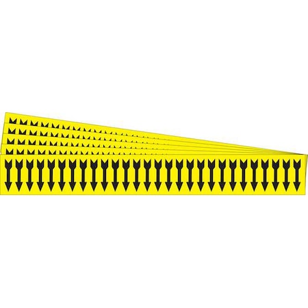 Pipe Marker, Adhesive, Black, (Arrow), PK5, 91883-PK MPN:91883-PK
