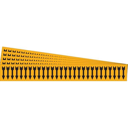 Pipe Marker, Adhesive, Black, (Arrow), PK5, 91887-PK MPN:91887-PK