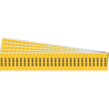 Pipe Marker, Black, Acid Waste, PK5, 91897-PK MPN:91897-PK
