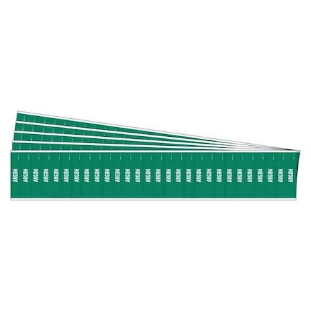 Pipe Marker, Adhesive, White, Argon, PK5, 91901-PK MPN:91901-PK