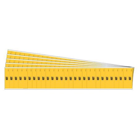 Pipe Marker, Adhesive, Black, Hot, PK5, 91936-PK MPN:91936-PK