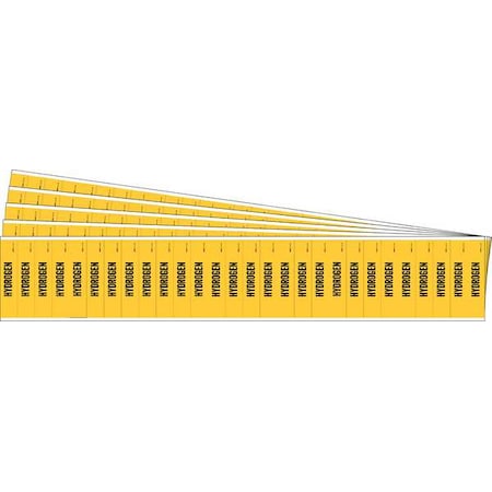 Pipe Marker, Adhesive, Black, Hydrogen, PK5, 91940-PK MPN:91940-PK