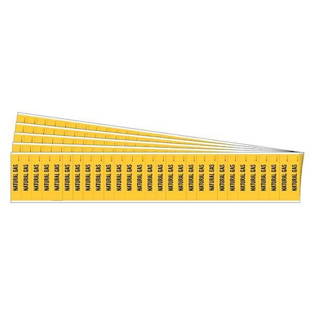 Pipe Marker, Black, Natural Gas, PK5, 91949-PK MPN:91949-PK