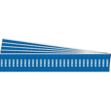 Pipe Marker, Adhesive, White, Nitrogen, PK5, 91997-PK MPN:91997-PK