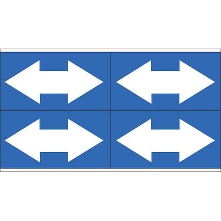 Pipe Marker, 1-1/8in. H x 7in. W, Vinyl, 93248 MPN:93248