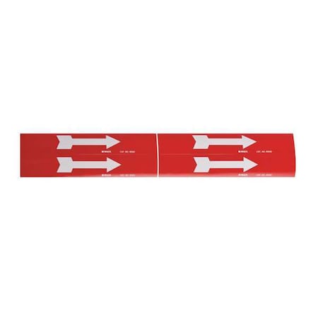 Pipe Marker, Arrow - Single, R, 1to2-1/2 In MPN:93252
