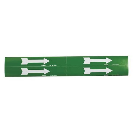 Pipe Markr, Arrow - Single, Gn, 1to2-1/2 In MPN:93257